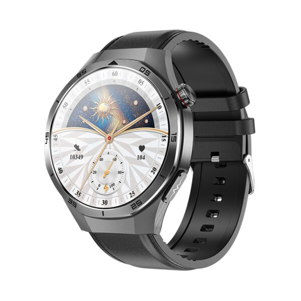 Kardiowatch EKG-S5HD z czarnym paskiem skórzanym - obrazek 5