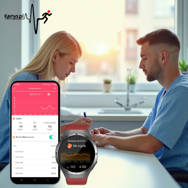 Kardiowatch EKG-S5HD czerwony - obrazek 5