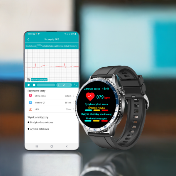 Kardiowatch EKG-S6HD czarny - obrazek 7