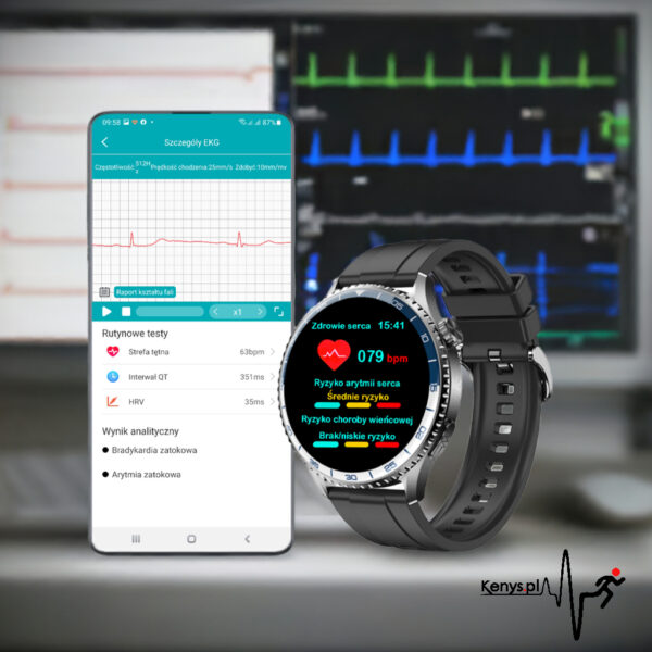 Kardiowatch EKG-S6HD antracytowy - obrazek 6
