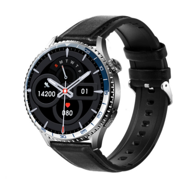 Kardiowatch EKG-S6HD czarny ze skórzanym paskiem - obrazek 5