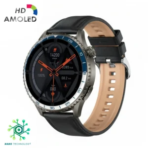 Kardiowatch EKG-S6HD - czarny pasek ze skóry naturalnej